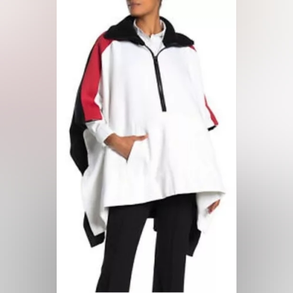 NWOT Burberry Madyrose Sweatshirt Style Sports Poncho - Picture 2 of 16